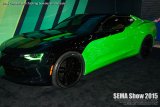 SEMA 2015 2016 Camaro with flashing bowties on the side - SEMA 2015