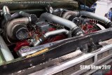 SEMA 2017 - 1970 Dodge truck with side-by-side dual Diesel engines - SEMA 2017